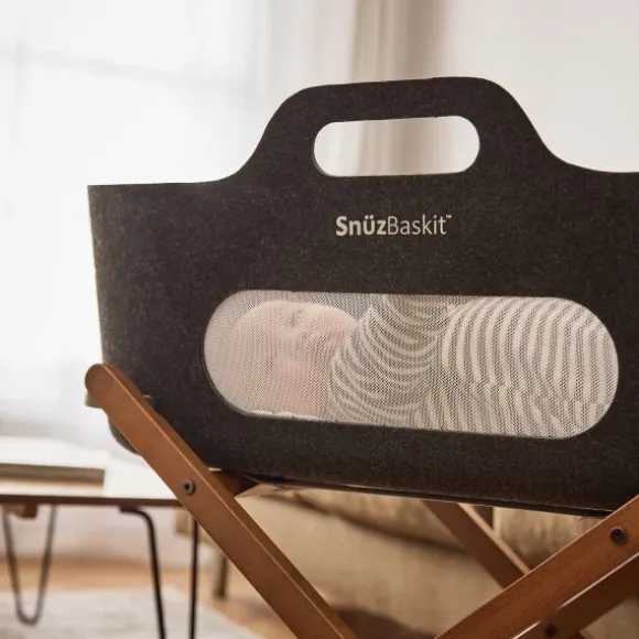 Snuz SnüzBaskit Moses Basket + Stand Set - Dove/Light Grey/Grey