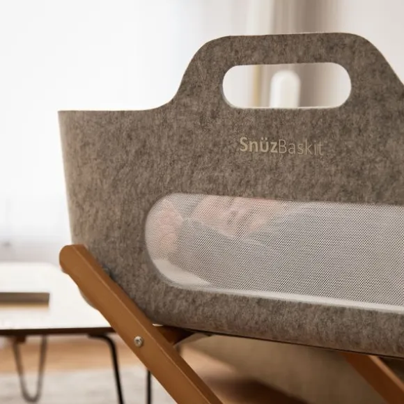 Snuz SnüzBaskit Moses Basket + Stand Set - Dove/Light Grey/Grey