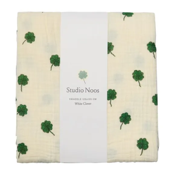 Studio Noos Swaddle - White Clover - 70x70 cm
