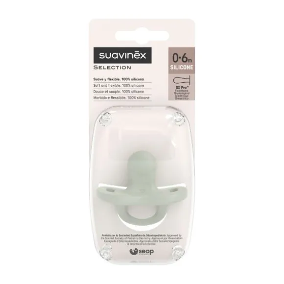 Suavinex Colour Essence SX Pro Fopspeen - 0-6Mnd - Silicone - Roze