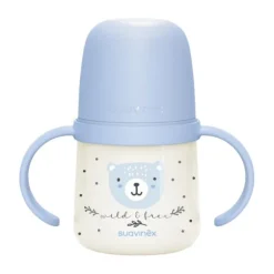 Suavinex Wild & Free Beker Met Handvaten - 150ml - 6Mnd+ - Blauw