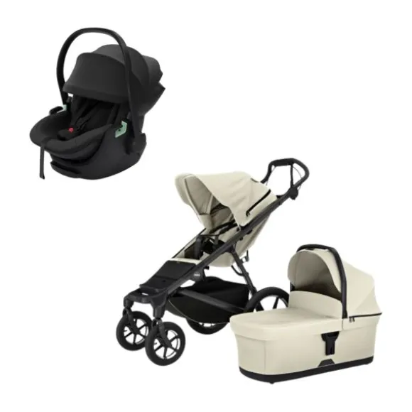 Thule Urban Glide 4 Kinderwagen 3-in-1 - Black | Thule Maple Autostoeltje - Black