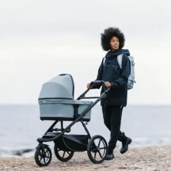 Thule Urban Glide 3 Kinderwagen 4-in-1 - Mid Blue | Thule Maple Autostoeltje - Mid Blue | Thule Alfi Isofix Base