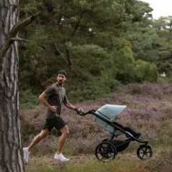 Thule Urban Glide 3 Kinderwagen 4-in-1 - Mid Blue | Thule Maple Autostoeltje - Mid Blue | Thule Alfi Isofix Base