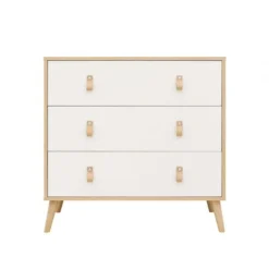 ToiToiKids Jort Commode met Laden - Wit/Naturel