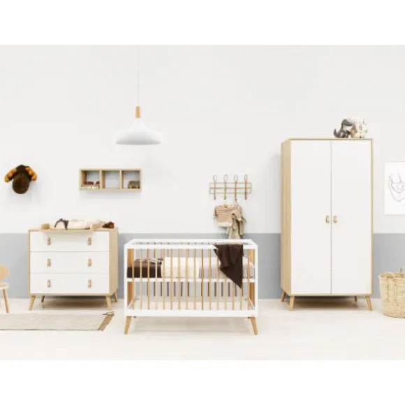 ToiToiKids Jort Commode met Laden - Wit/Naturel