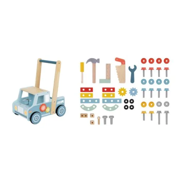 Tooky Toy Klus Loopwagen - Hout