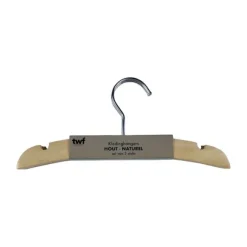 TWF Kledinghanger - 3 Stuks - Hout Clay