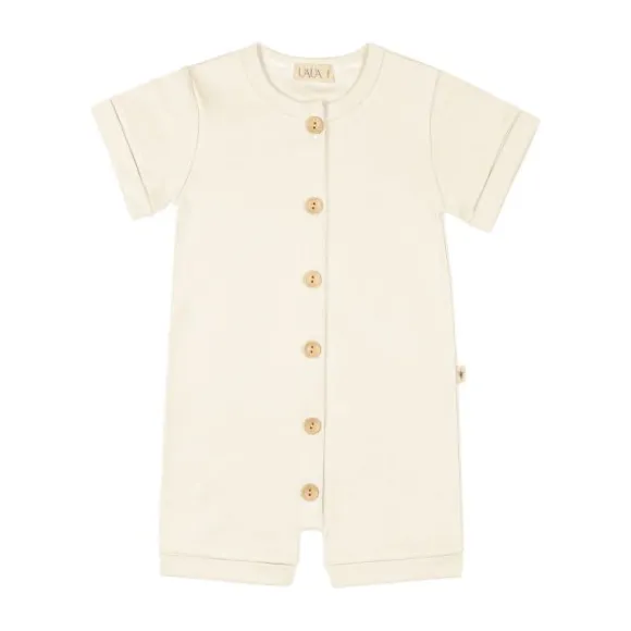 UAUA Onesie Met Knopen Crema 0-1 Mnd