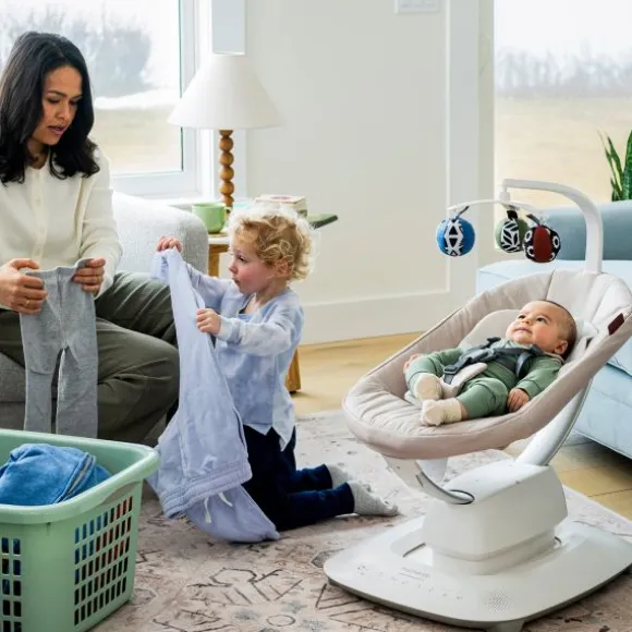 UPPAbaby Babyswing - Mamaroo - Charlie - Sand Mélange