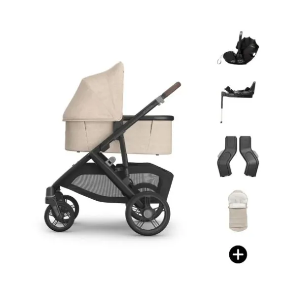 UPPAbaby VISTA V3 Kinderwagen Bundel - Evelyn | Dubatti by Römer Babysafe Pro Autostoeltje | Dubatti by Römer Vario Base 5Z