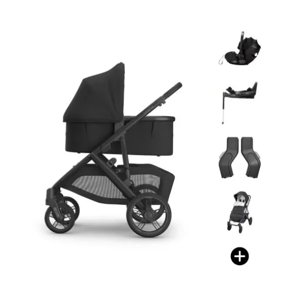 UPPAbaby VISTA V3 Kinderwagen Bundel - Evelyn | Dubatti by Römer Babysafe Pro Autostoeltje | Dubatti by Römer Vario Base 5Z