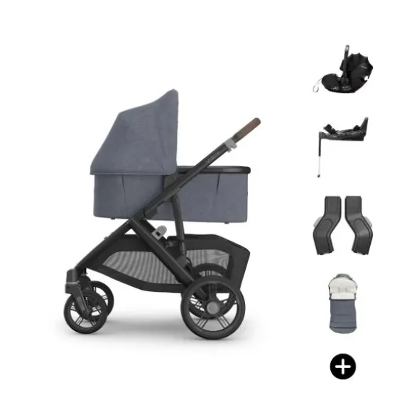 UPPAbaby VISTA V3 Kinderwagen Bundel - Evelyn | Dubatti by Römer Babysafe Pro Autostoeltje | Dubatti by Römer Vario Base 5Z
