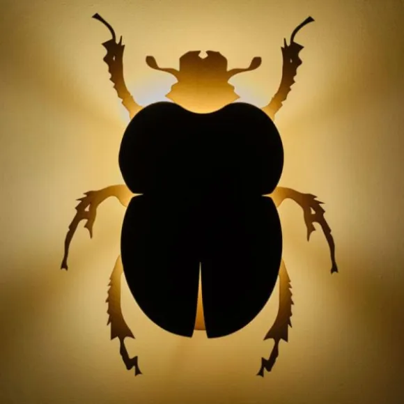Van Tjalle en Jasper Beetle Muurlamp - Naturel / Blue