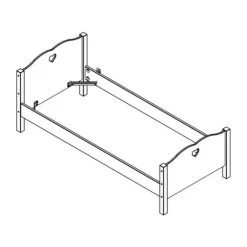 Vipack Amori Bed Wit 90 x 200 cm