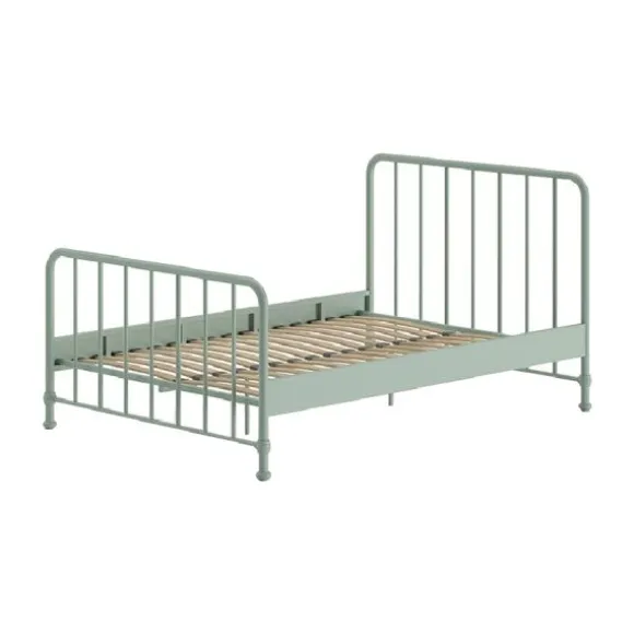 Vipack Bronxx Bed - 140 x 200 cm - Mat Blue Denim
