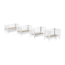Vipack Forrest Babybed Met Ombouw - 70 x 140 cm - Beuk Wit