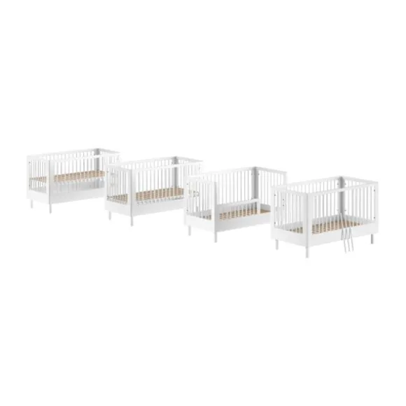 Vipack Forrest Babybed Met Ombouw - 70 x 140 cm - Beuk Wit