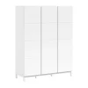 Vipack Kledingkast - Eva - 3-deurs - Wit