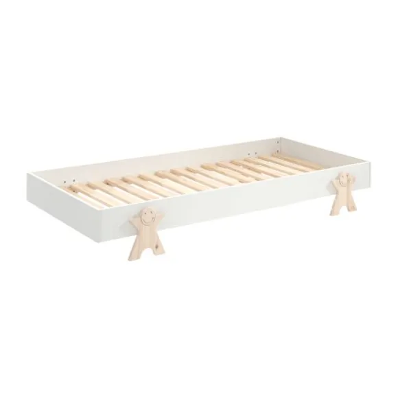 Vipack Modulo Bed 90 x 200 Cm Smiley Grijs