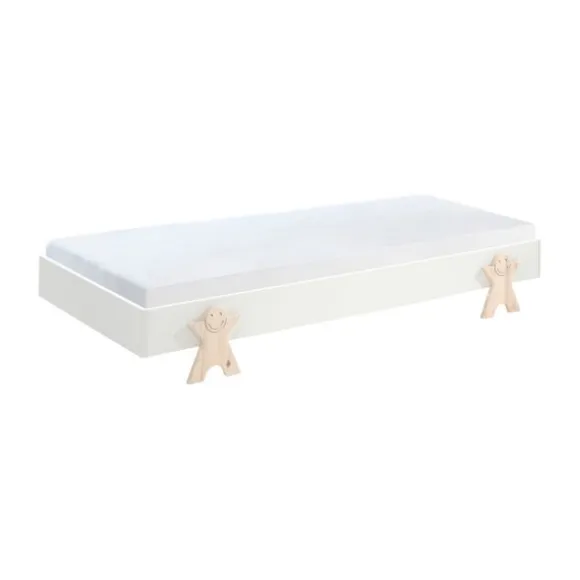 Vipack Modulo Bed 90 x 200 Cm Smiley Grijs