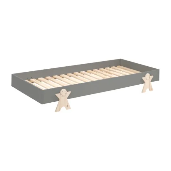 Vipack Modulo Bed 90 x 200 Cm Smiley Grijs