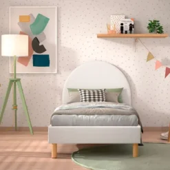 Vipack Moon Bed - 90 x 200 cm - Boucle Groen