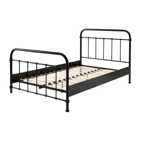 Vipack New York Bed Metaal Zwart 120 x 200 cm