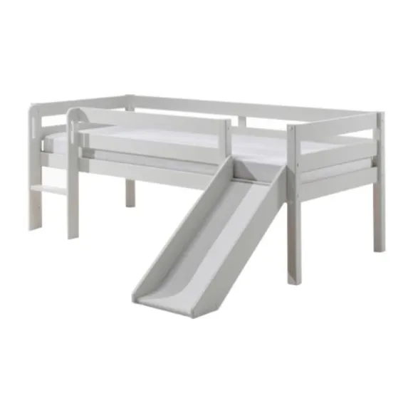 Vipack Pino Halfhoogslaper Met Glijbaan Wit