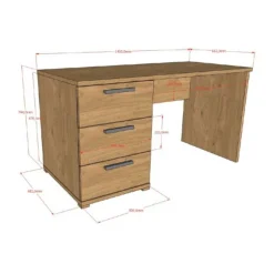 Vipack Sam Bureau - Eik