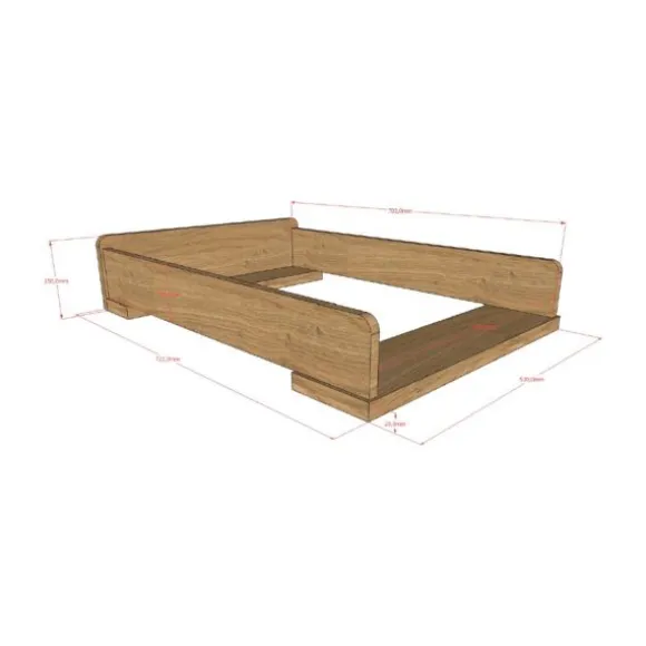 Vipack Sam Opzet Commode - Eik