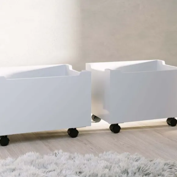 Vipack Set van 2 Laden - Forrest Beuk - Wit