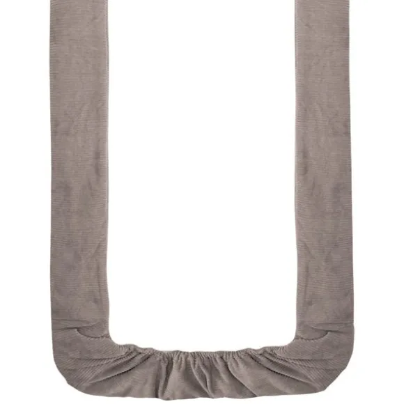 Witlof for kids Velvet Rib Tuck-Inn wiegdeken - 40 x 80 cm - Warm Grey