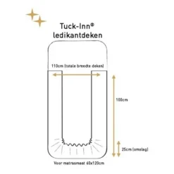 Witlof For Kids Velvet Rib Tuck-Inn Ledikantdeken - Soft Sand
