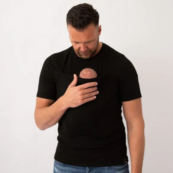 Womboo Buidelshirt - Man - Maat S - Zwart