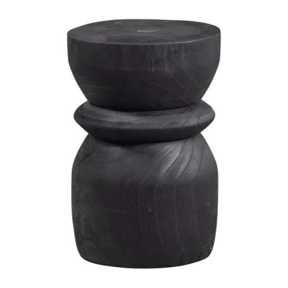 Woood Bikkel Kruk - Hout – Zwart