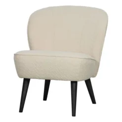 Woood Fauteuil - Sara - Bouclé Crème