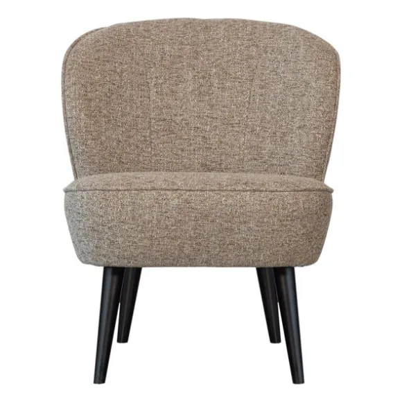Woood Fauteuil - Sara - Geweven Stof Naturel Melange