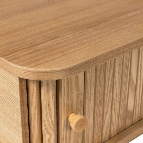 Woood Jena Hangend Nachtkastje - Hout Naturel