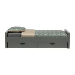 Woood Morris Bed Grenen Leem 90 x 200 Cm