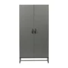 Woood Morris Kast 2-Deurs Grenen Leem