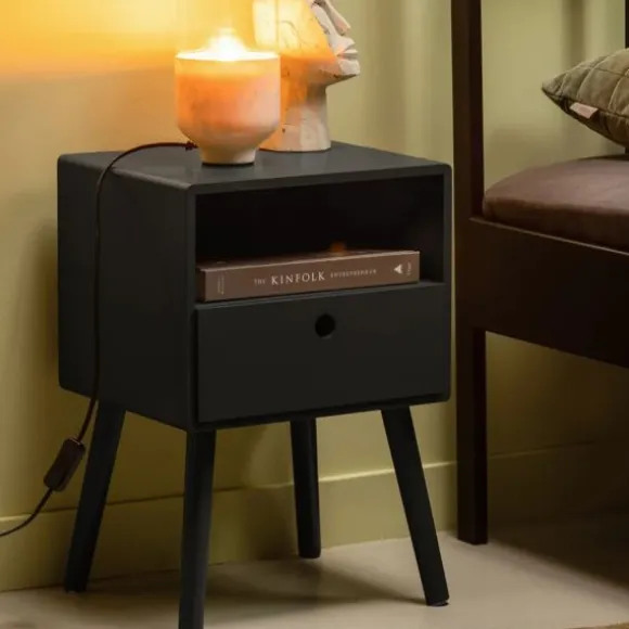 Woood Nachtkastje - Ozzy - Hout Warm Groen